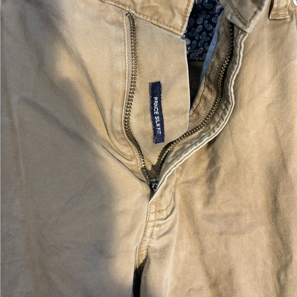 Daniel Cremieux Khaki Prince Slim Fit Jeans 38x30 5 pkt brushed twill